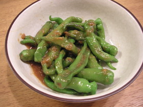 簡単!お袋の味☆ししとうの味噌炒め